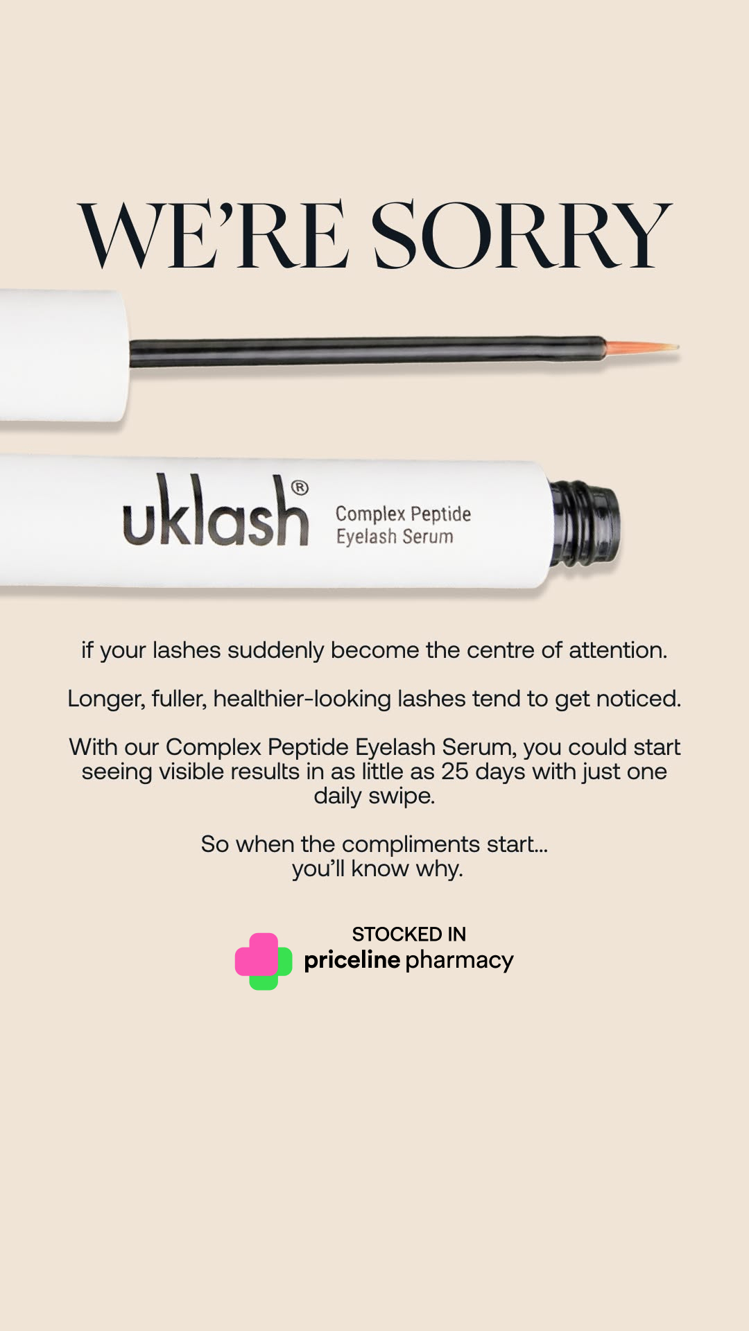 Uklash Facebook ad