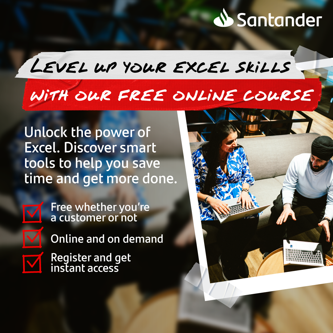 Santander UK Facebook ad