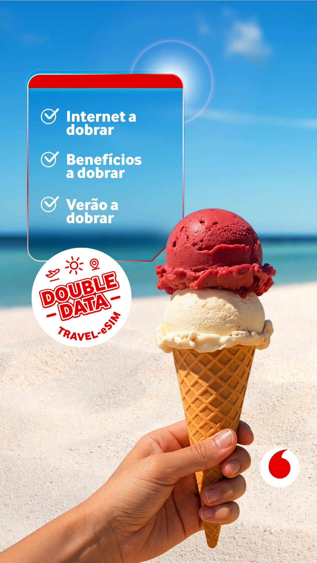 Vodafone Travel eSIM Facebook ad