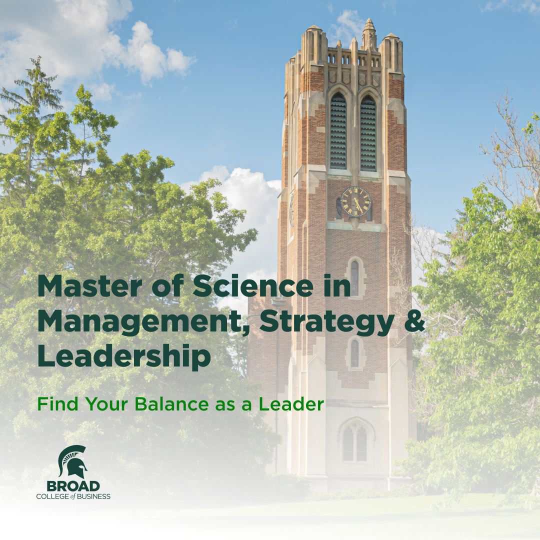 MSU Broad College of Business Facebook ad