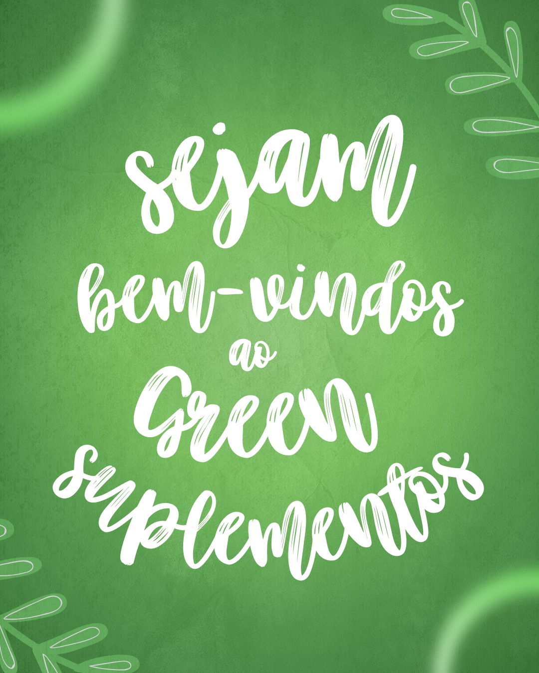 Green slim Facebook ad: Bem-vindos ao Green Suplementos!