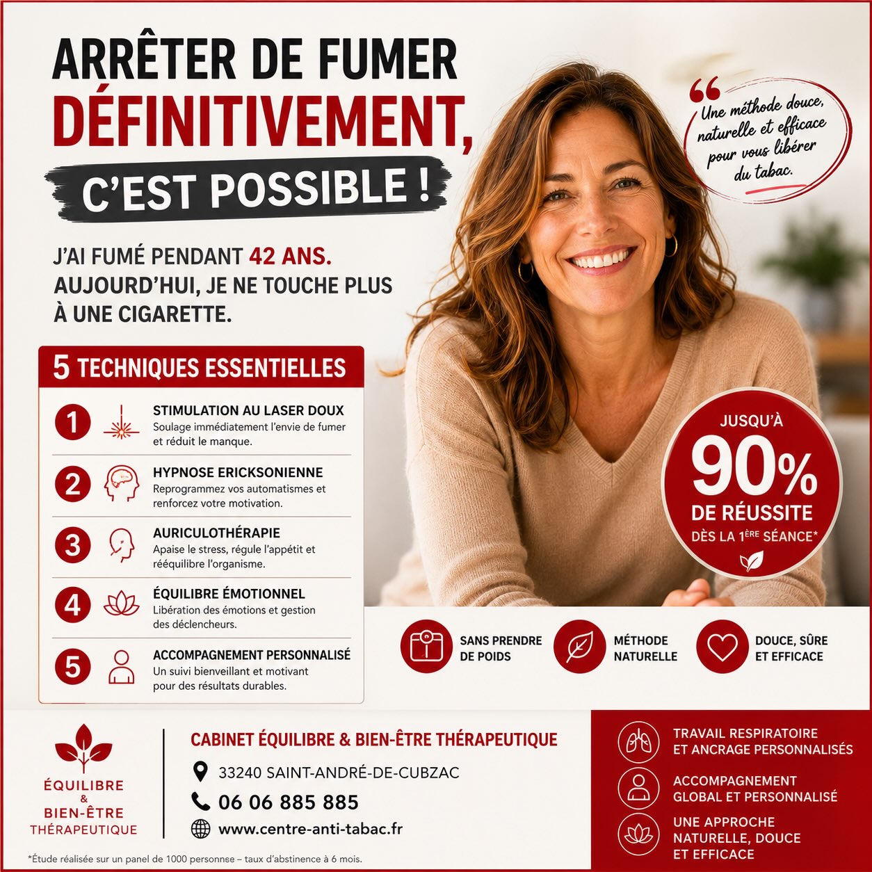 Équilibre et bien-être thérapeutique  Facebook ad