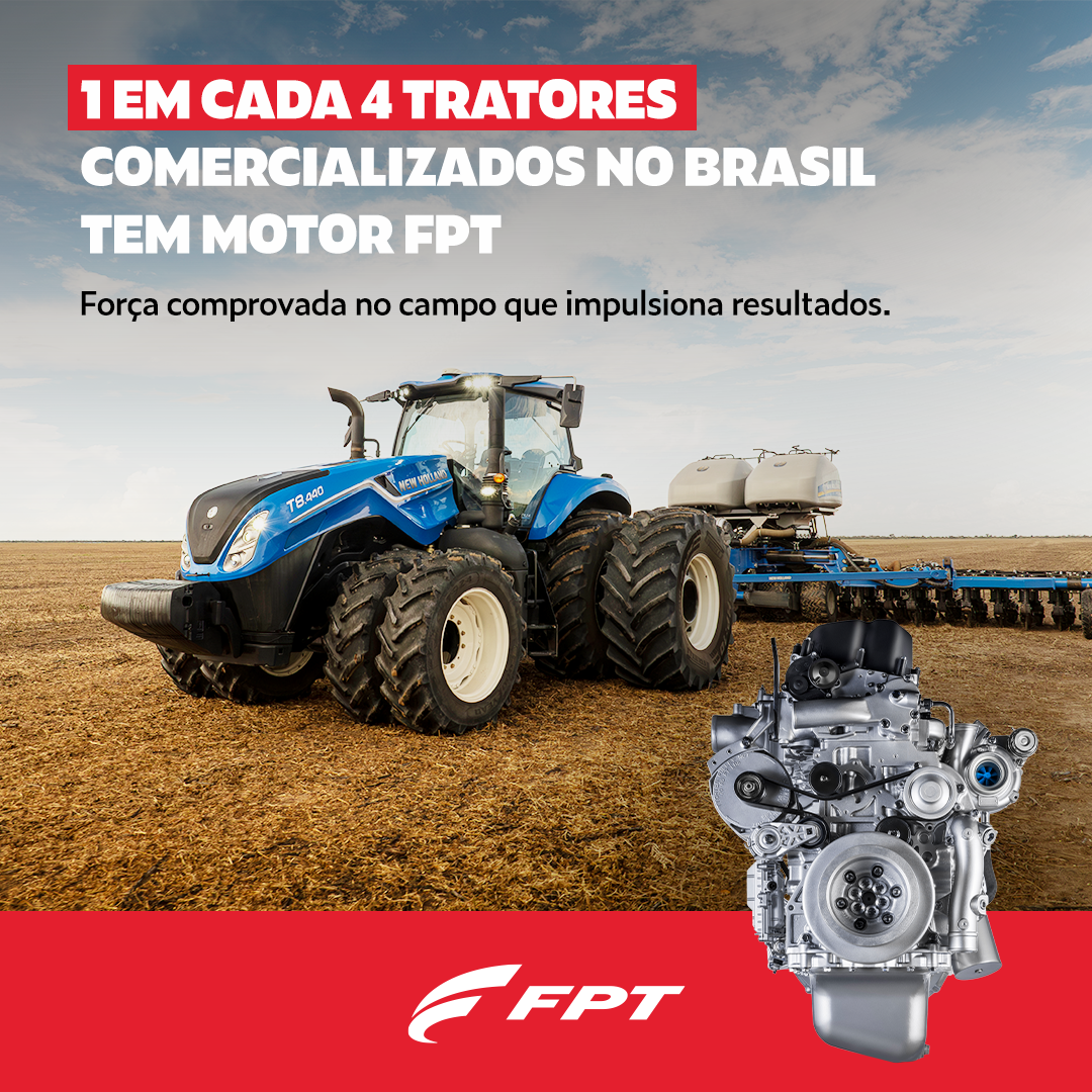 FPT Industrial Facebook ad: Do campo à estrada, da construção ao transporte…