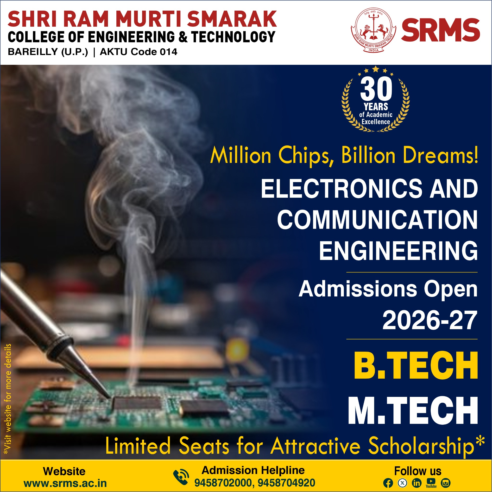 Shri Ram Murti Smarak Engineering Institutes Facebook ad: Explore Careers in ECE