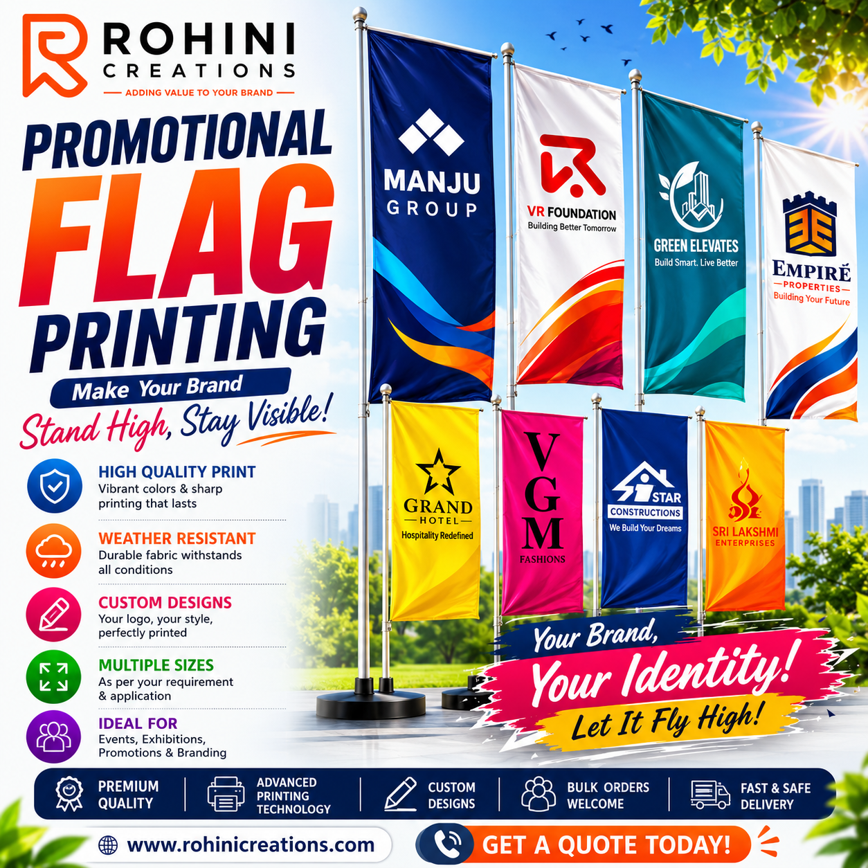 Rohini Creations Facebook ad: Make your brand stand out with premium printing…