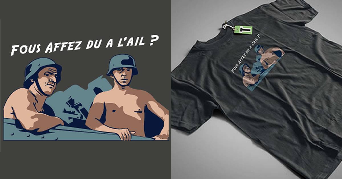 T-S.fr T-Shirt Store Facebook ad: Vous affez du à l'ail?