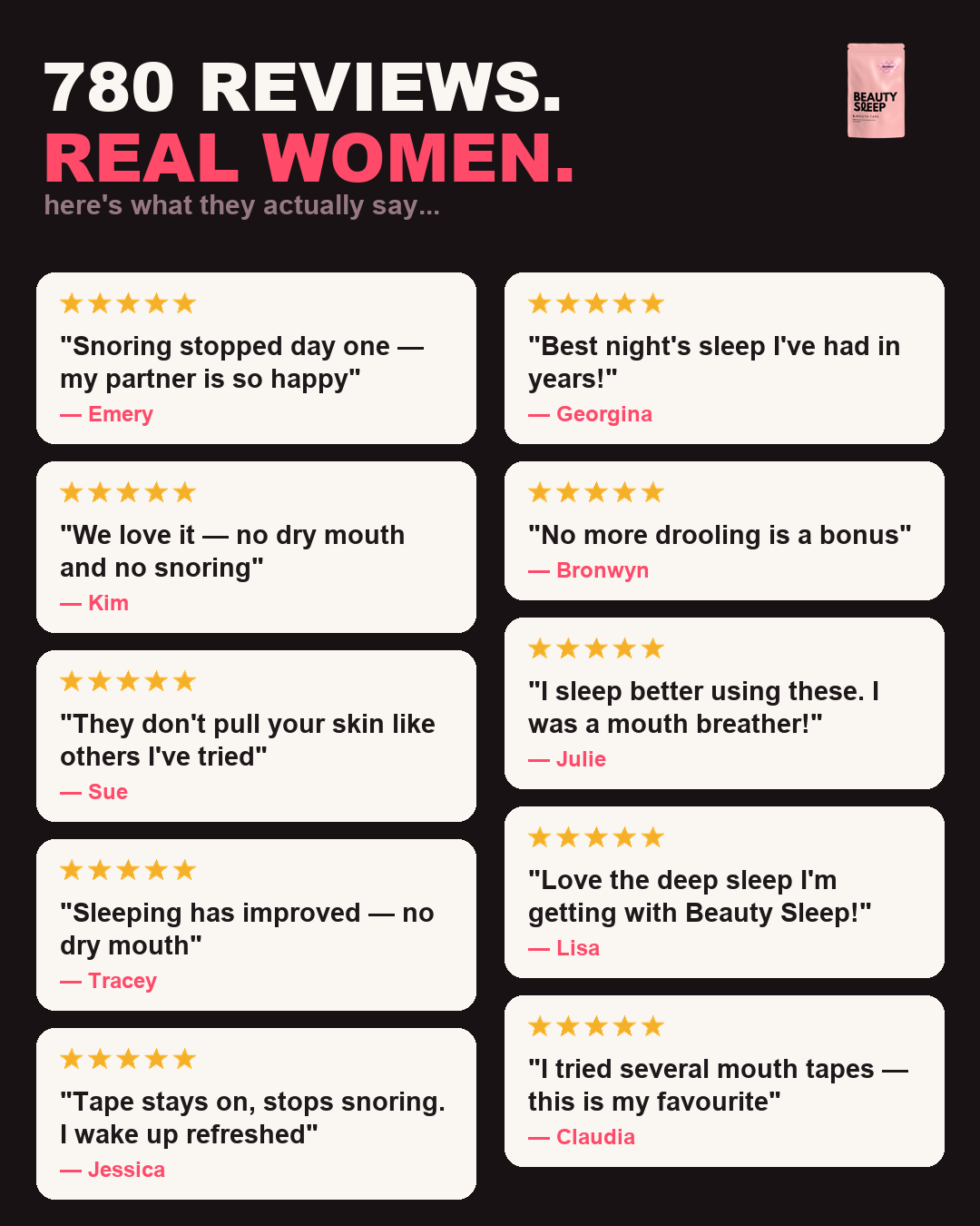 Beauty Sleep Facebook ad