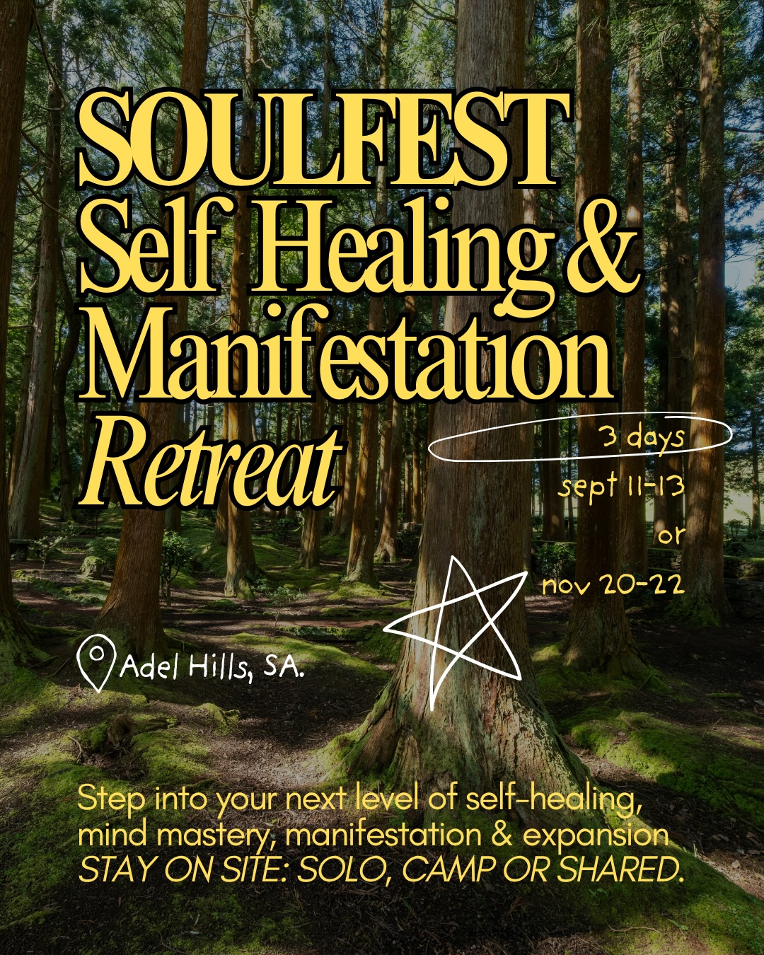 Soulshine Au Facebook ad: LAST TIX Manifesting a self development retreat?