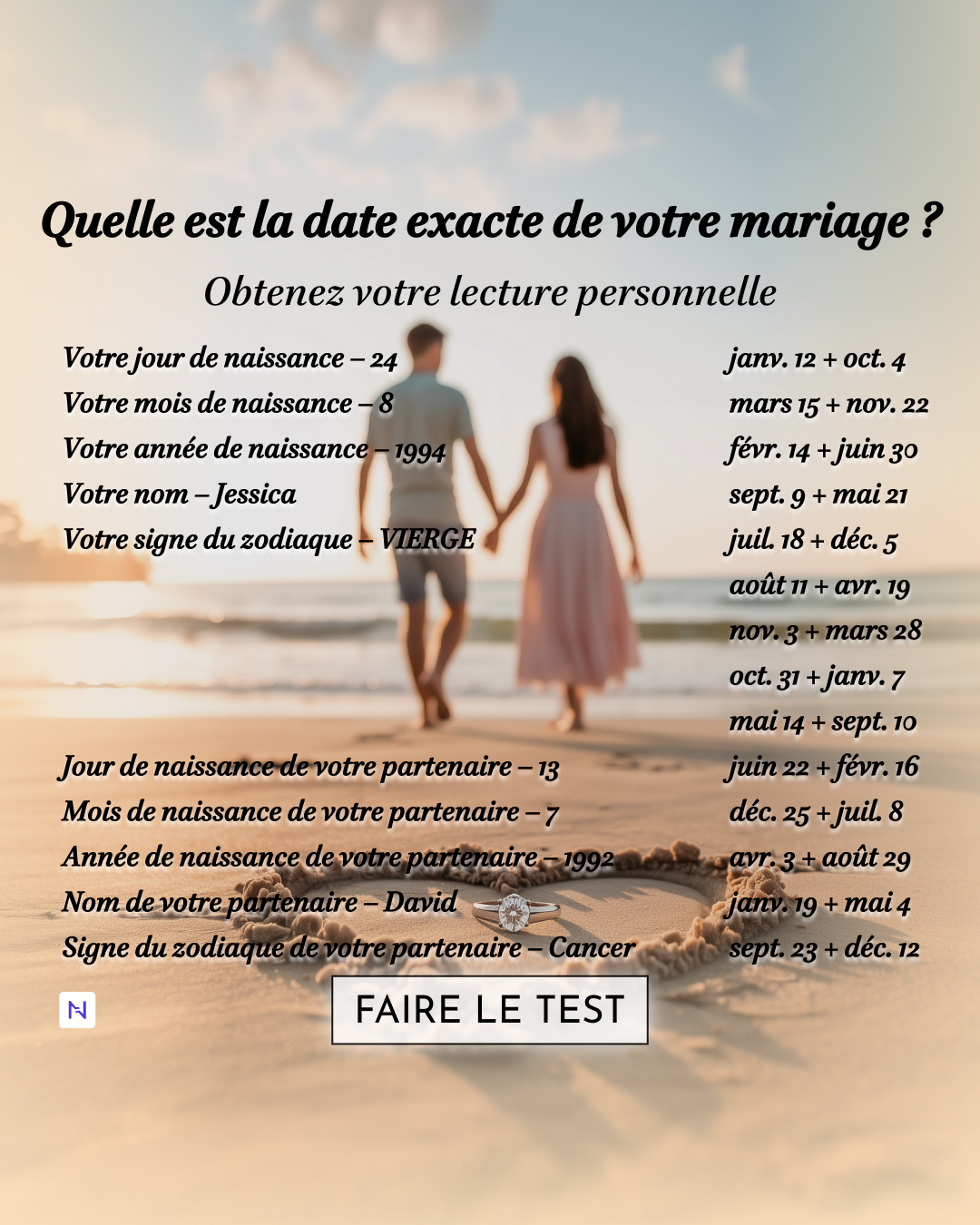 Nebula: Marriage Compatibility Facebook ad