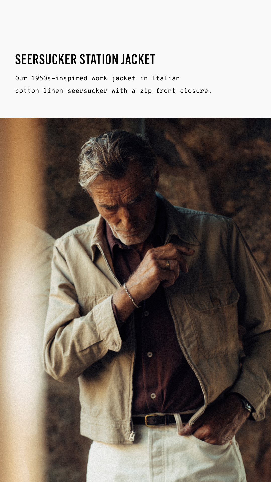 Buck Mason Facebook ad