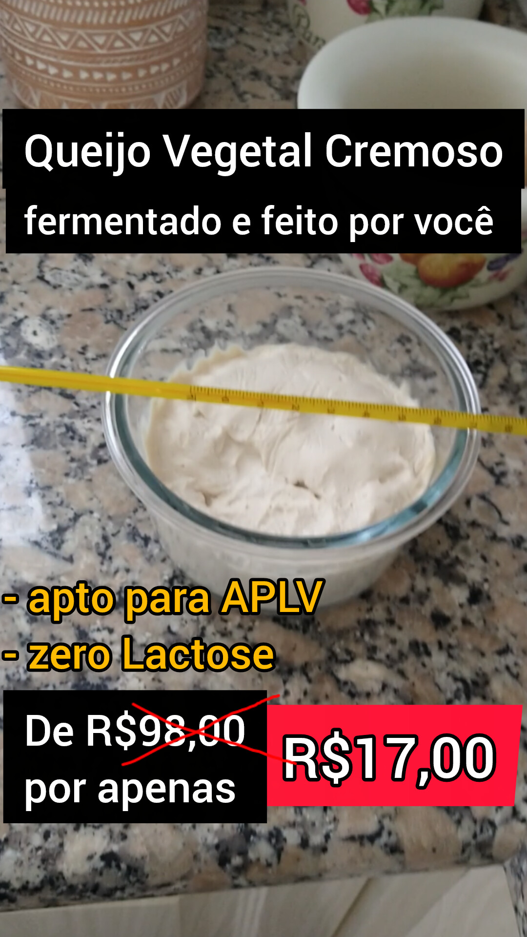 Vegan Cheese Lover Facebook ad: Queijo Vegetal Cremoso - sua solução