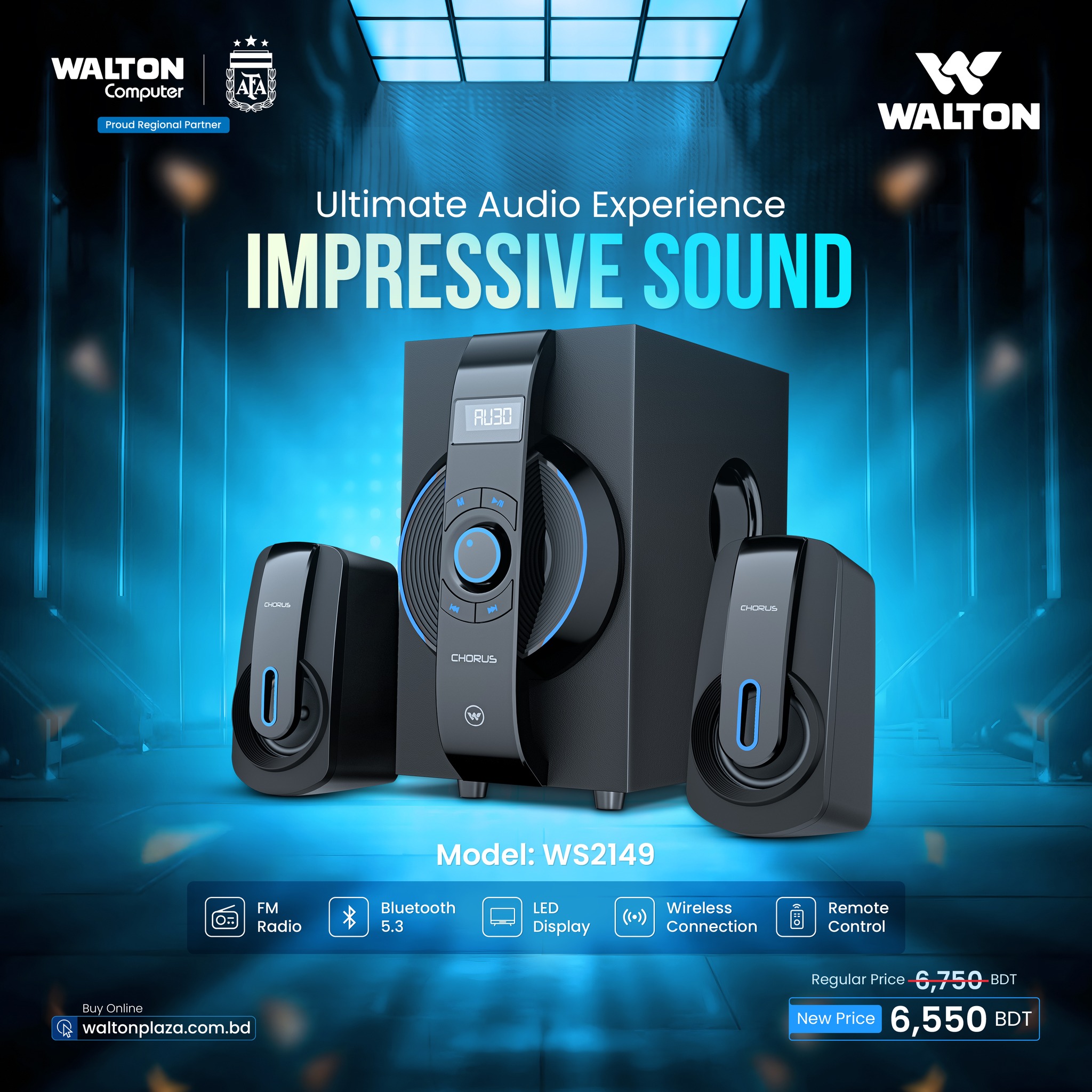 Walton Computer Facebook ad: Turn up the vibe with Walton Chorus WS2149-powerful…