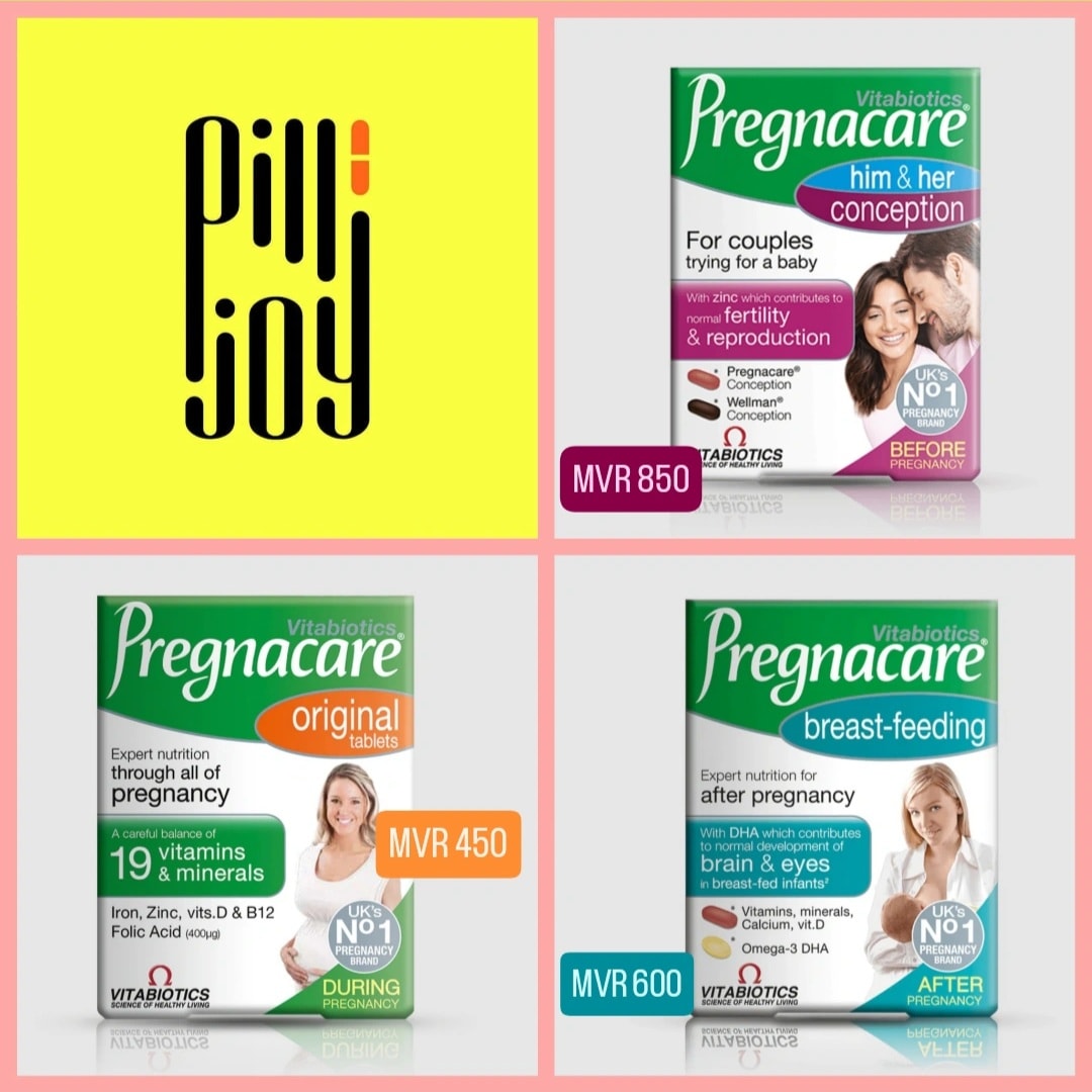 Pilljoy Facebook ad: Pregnacare Him & Her - MVR 850.
