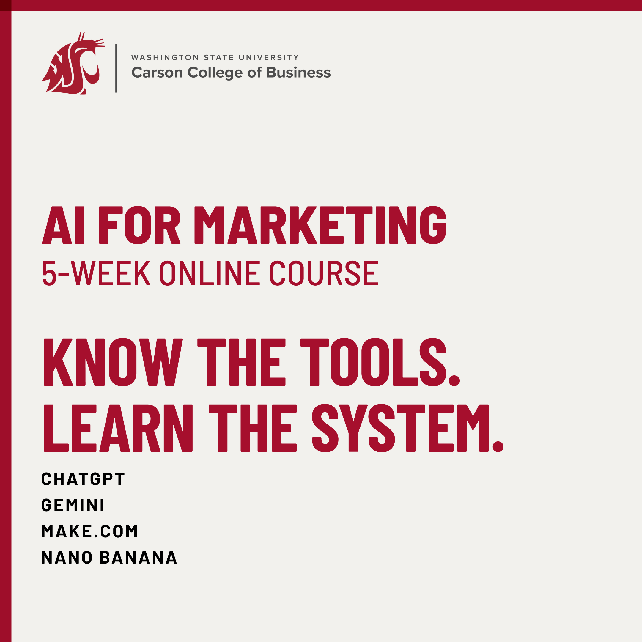 WSU Carson College of Business Facebook ad