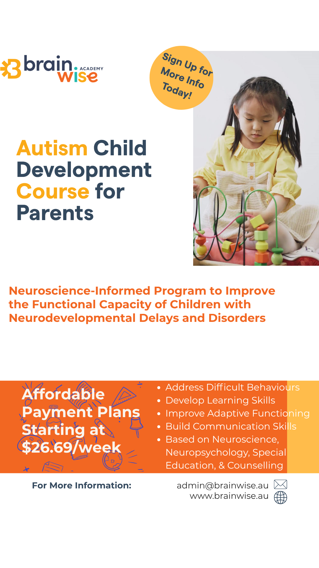 Brainwise Academy Facebook ad from Dec 21, 2025