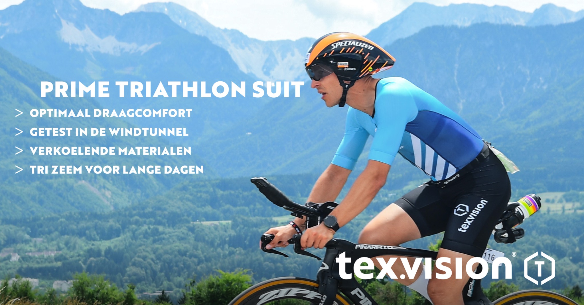 Tex.Vision - Custom sportswear for winners Facebook ad: Custom triathlonkleding - ontwikkeld voor teams