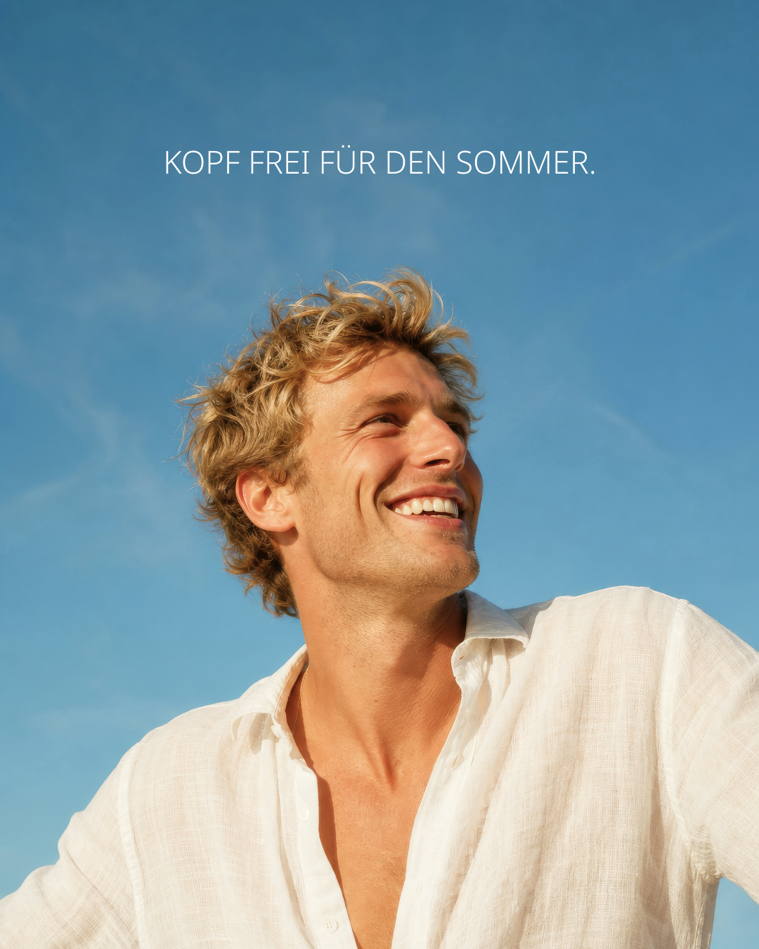 Sebamed Facebook ad: Mehr Sommer. Weniger Gedanken.