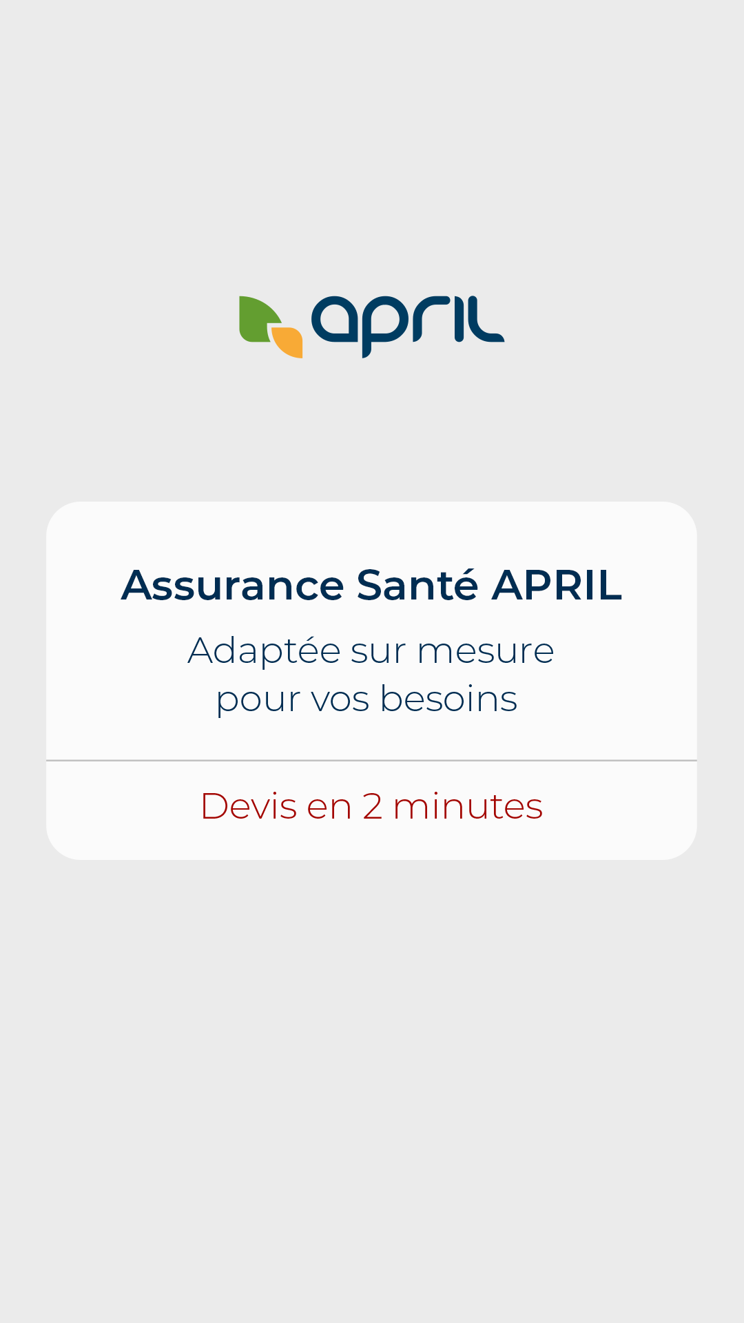APRIL Facebook ad