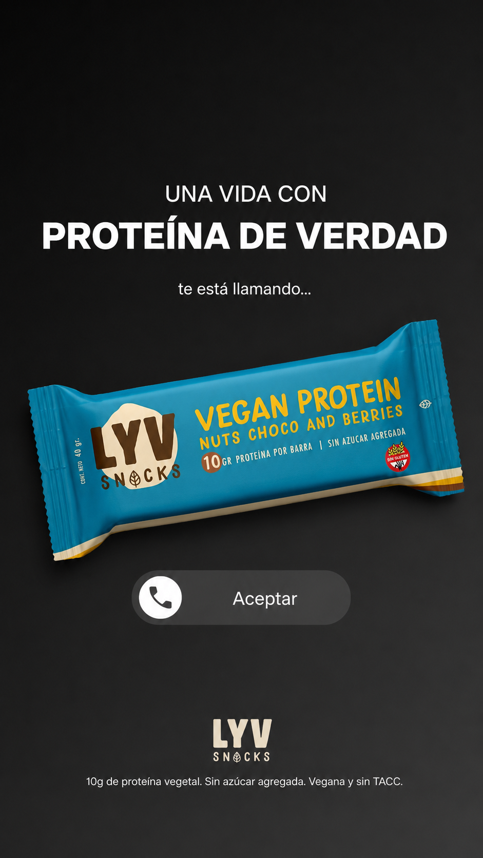 LYV Snacks Facebook ad