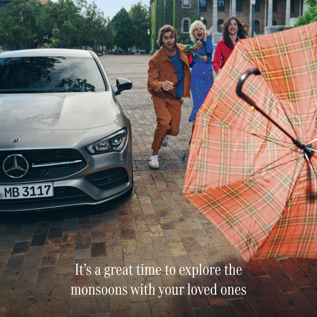Mercedes-Benz India Facebook ad: Driving in the monsoon is a bliss, but…