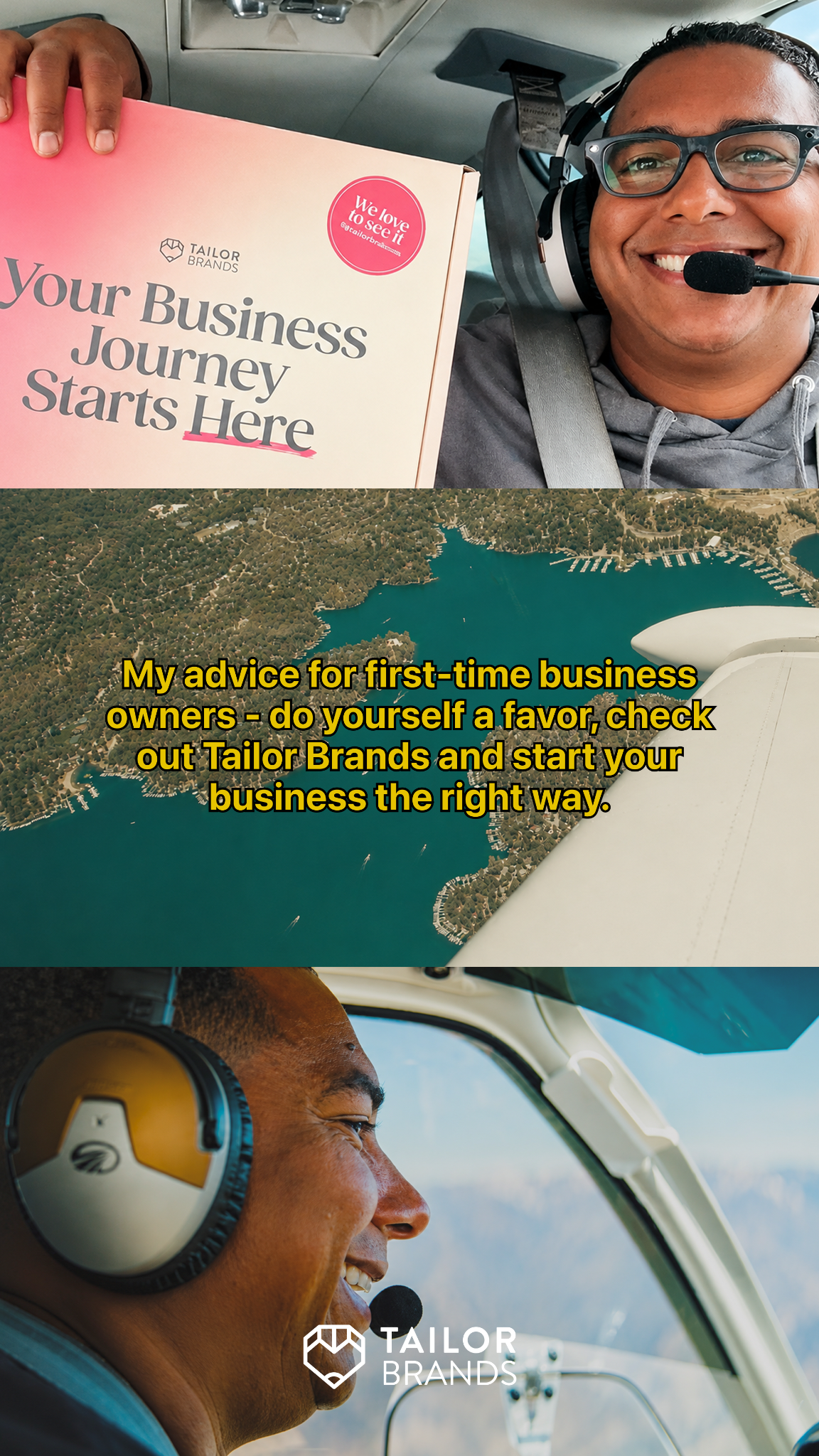 Tailor Brands Facebook ad