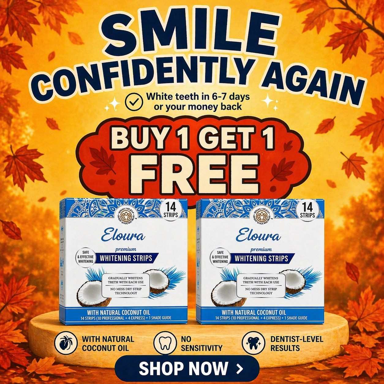 Eloura AU Facebook ad: Whiter Teeth Now