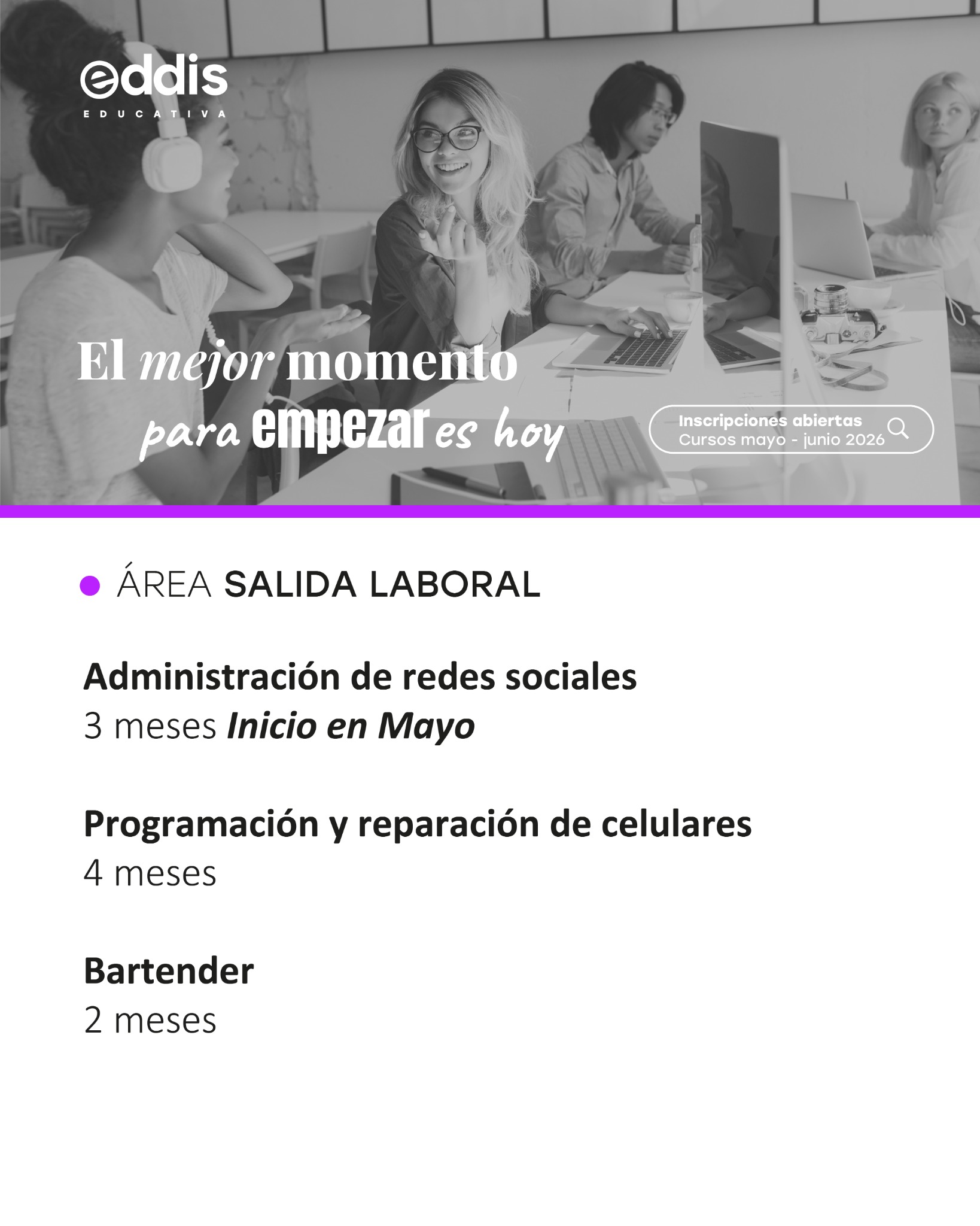 Eddis Educativa San Lorenzo Facebook ad: Chatea con nosotros