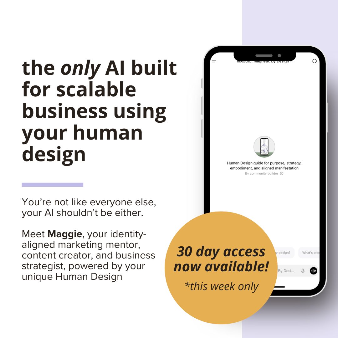 The Human Design Coach Facebook ad