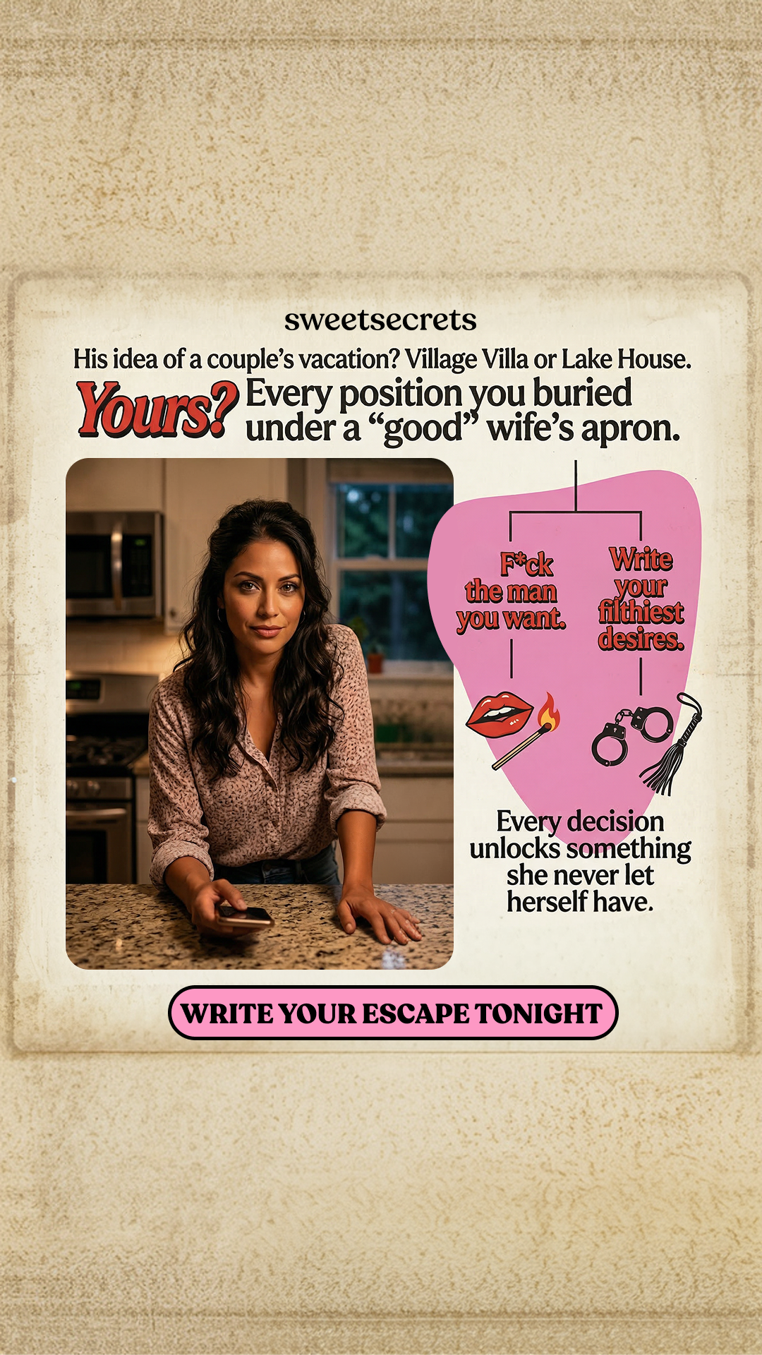 Sweetsecrets Facebook ad