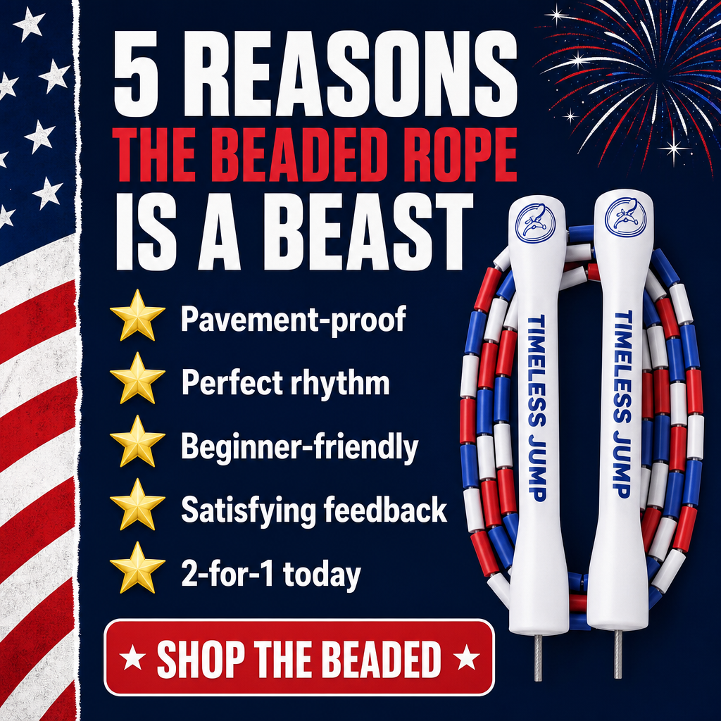 Timeless Jump Facebook ad: 4th of July Sale, Buy 1 Get 1 FREE