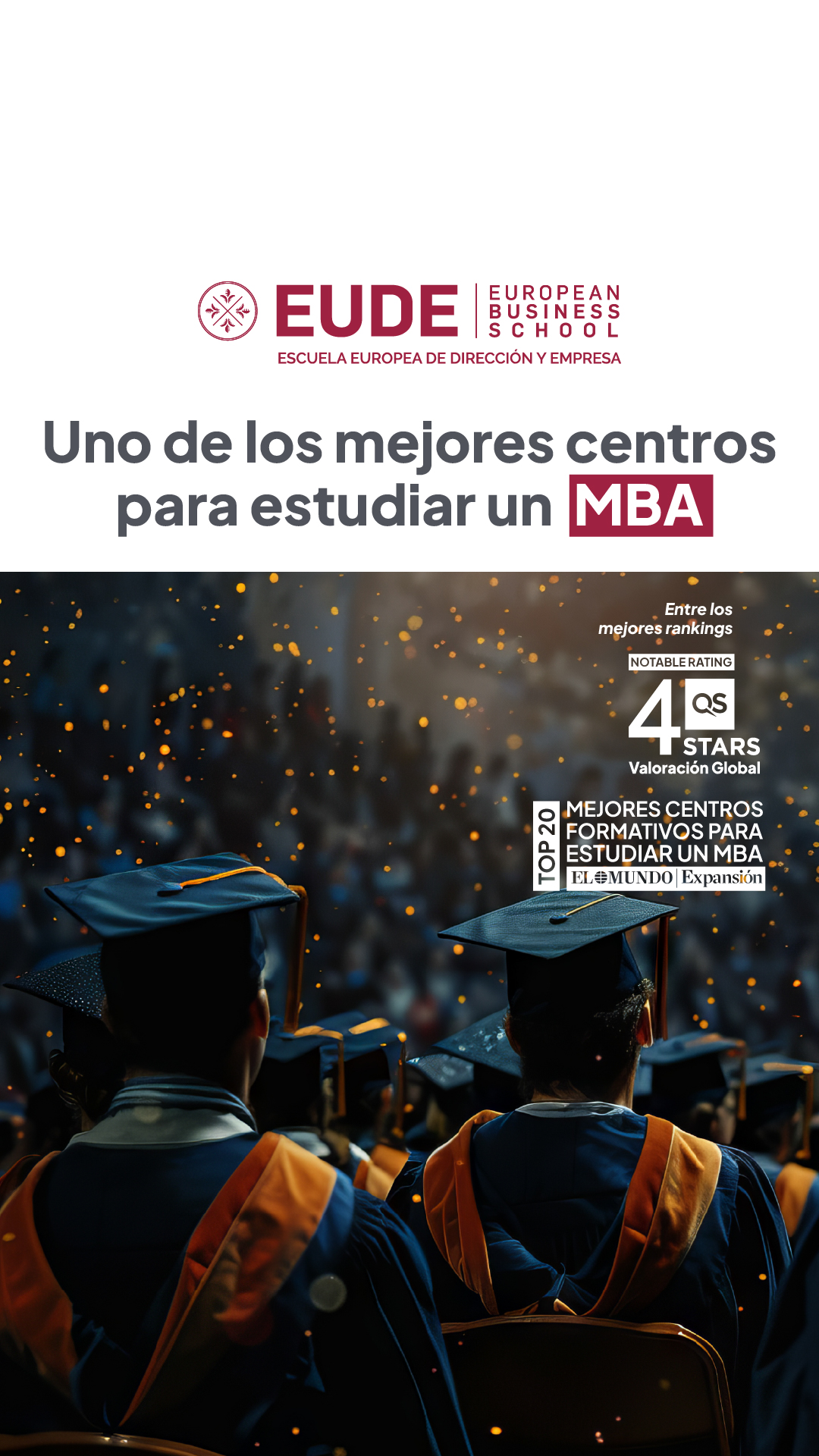 EUDE Business School Escuela Europea de Dirección y Empresa Facebook ad