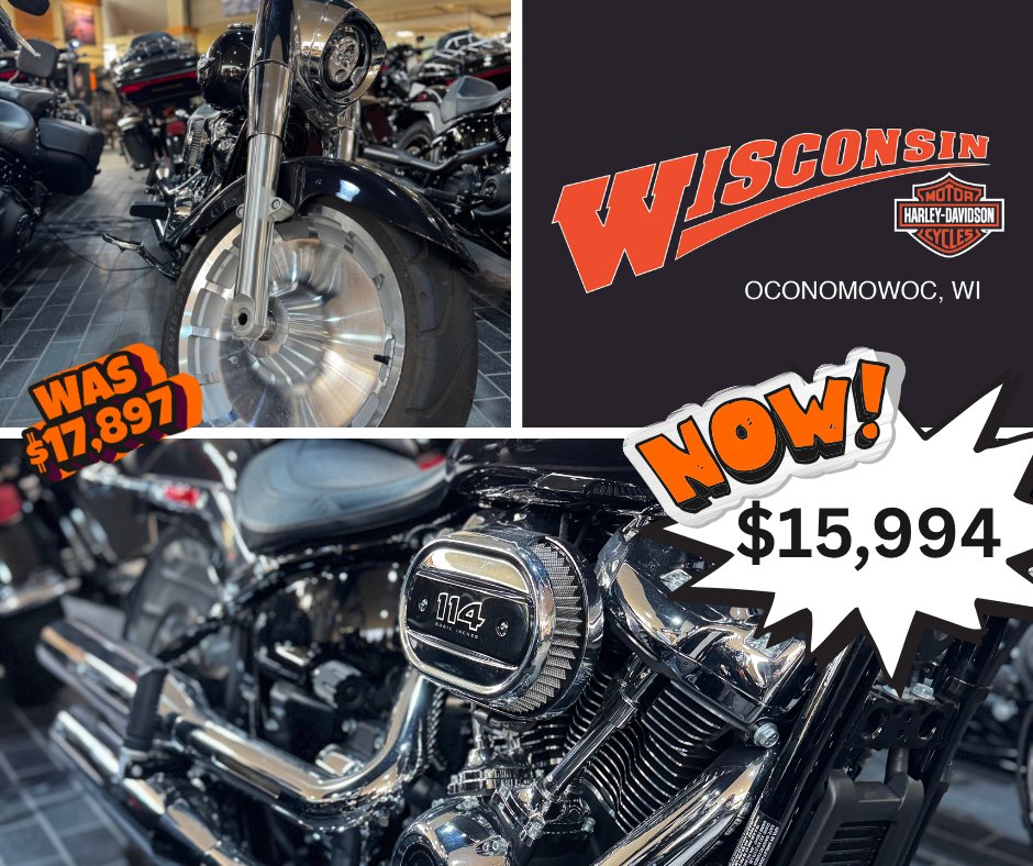 Wisconsin Harley-Davidson Facebook ad: This 2021 Fat Boy is screaming, Take Me…