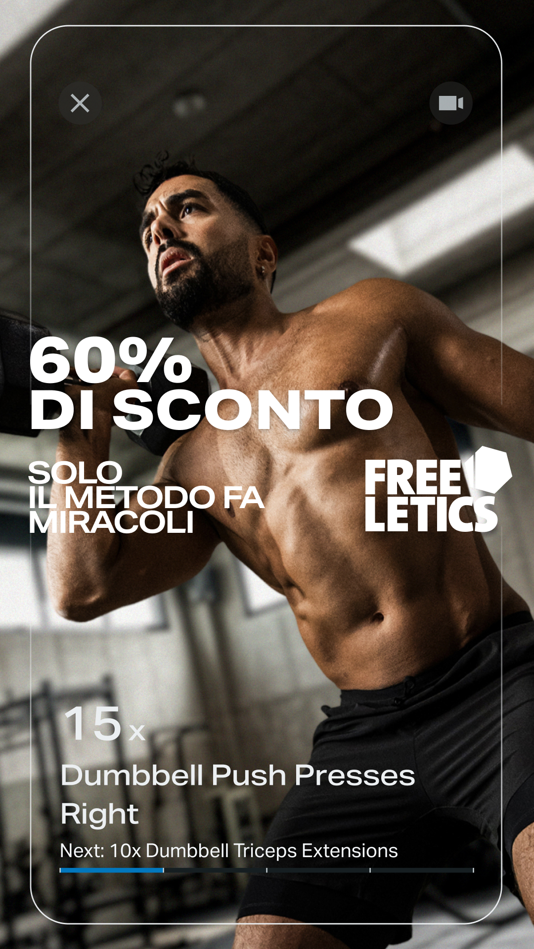 Freeletics Facebook ad