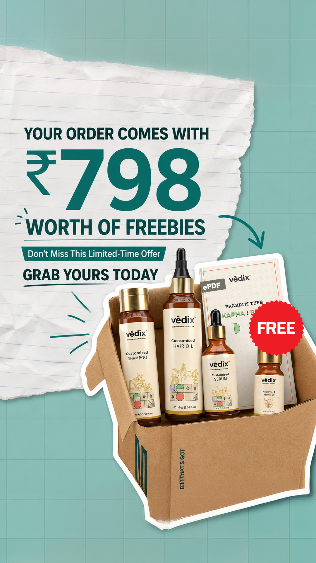 Vedix Ayurveda Facebook ad