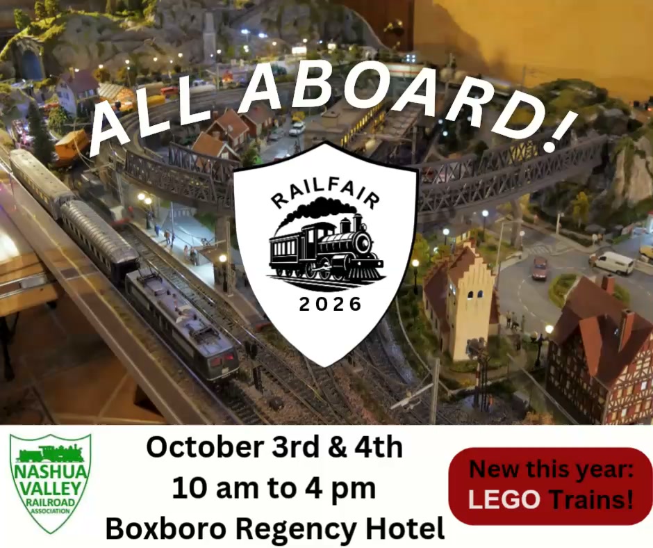NVRRA Facebook ad: Model Railroad Show - Operating Layouts, Vendors selling…