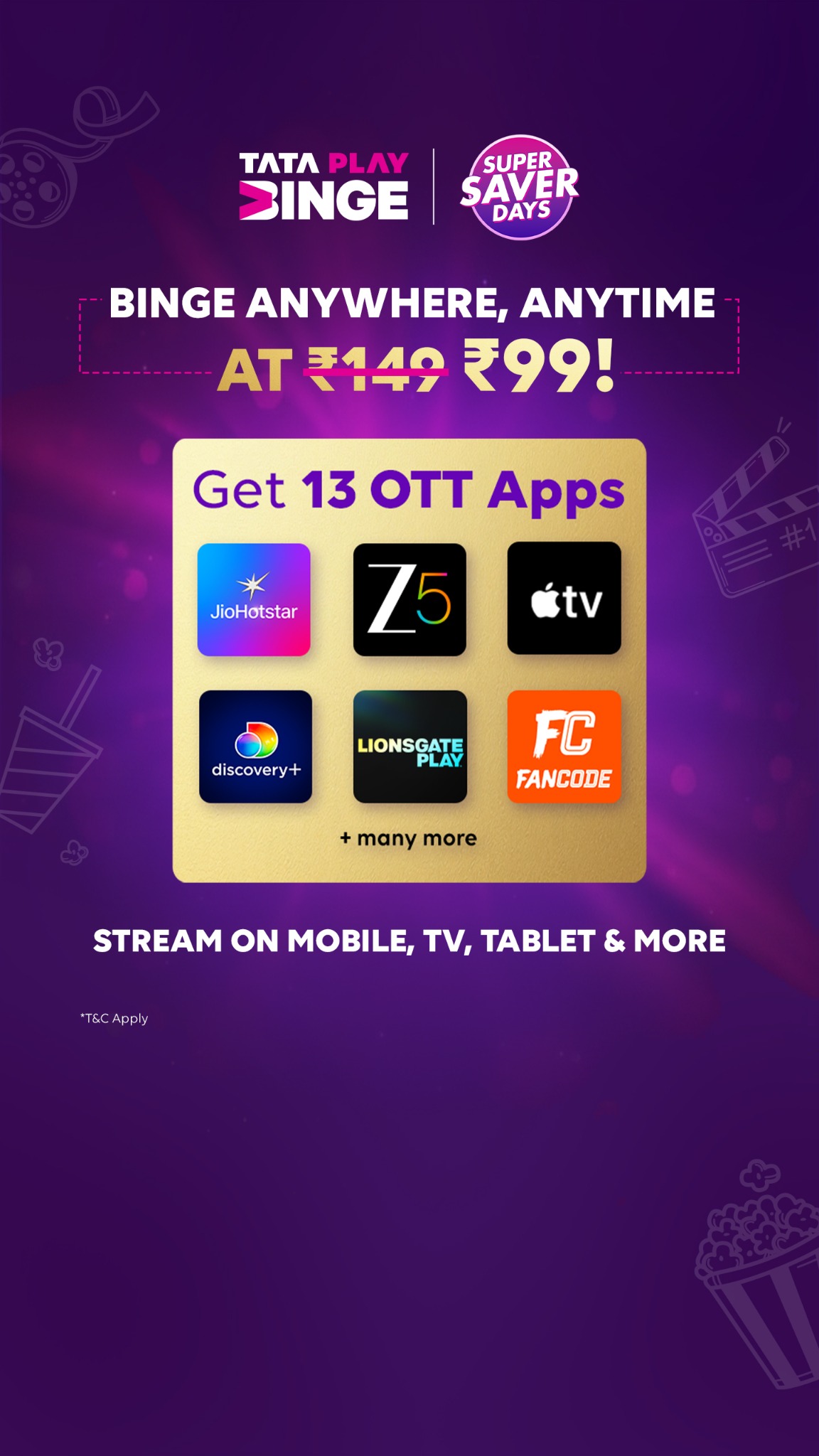 Tata Play Binge Facebook ad