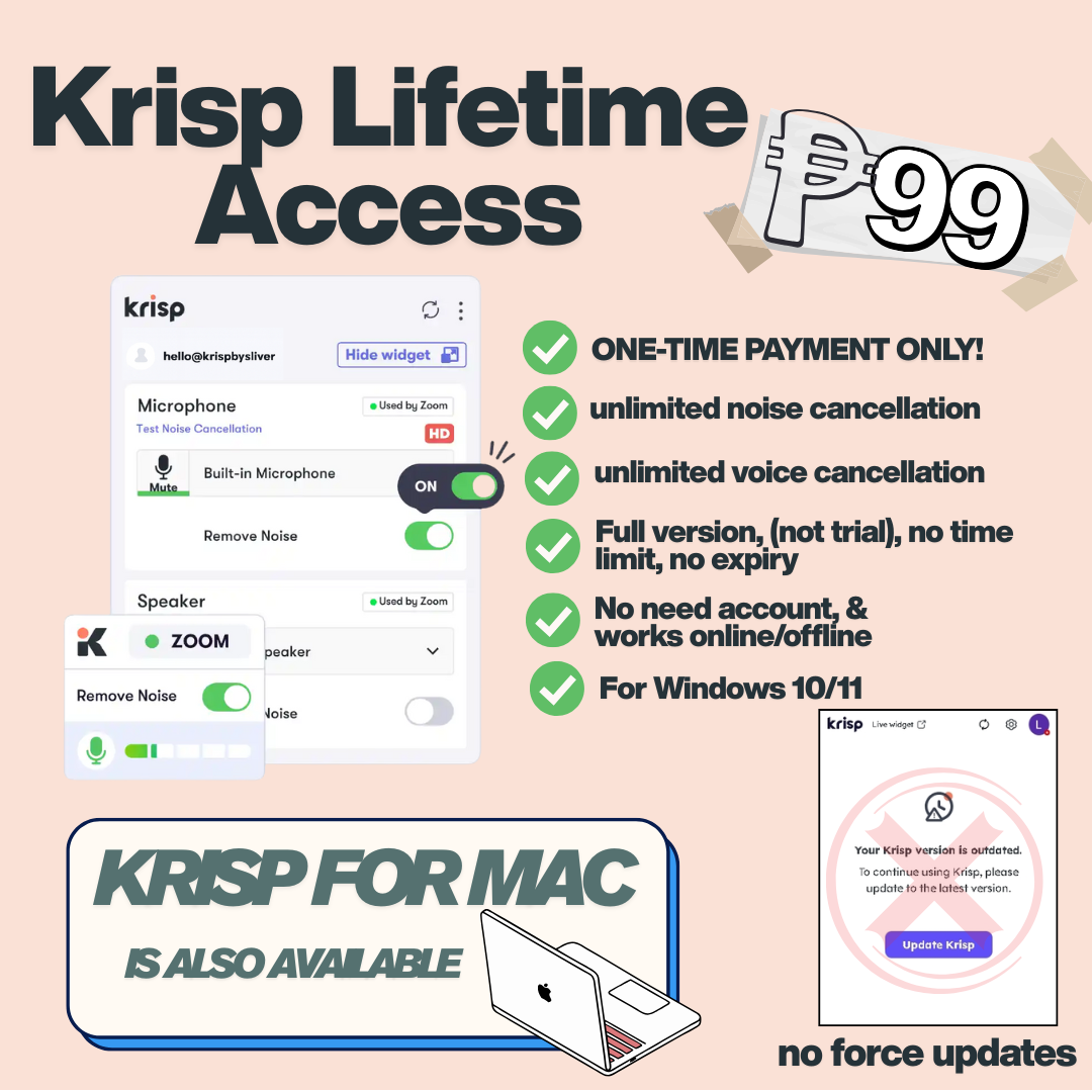 Krisp Unlimited by Silver Facebook ad: ACCESS MUNA BAGO BAYAD