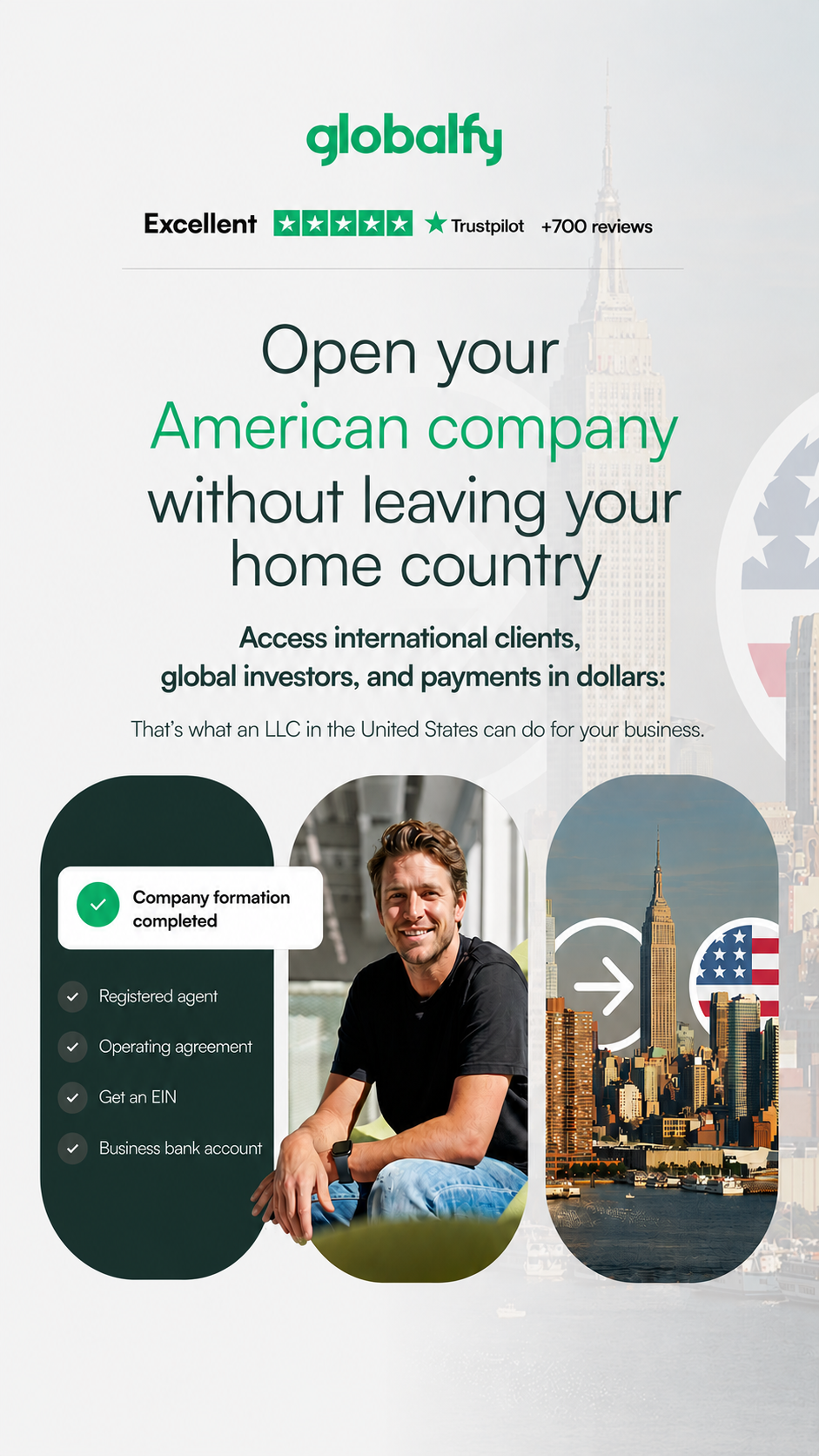 Globalfy - English Facebook ad: Open Your U.S. Company