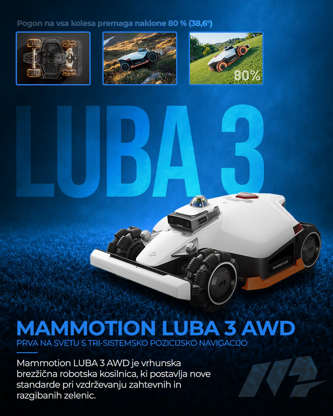 Mammotion Slovenija Facebook ad: MAMMOTION LUBA 3 AWD