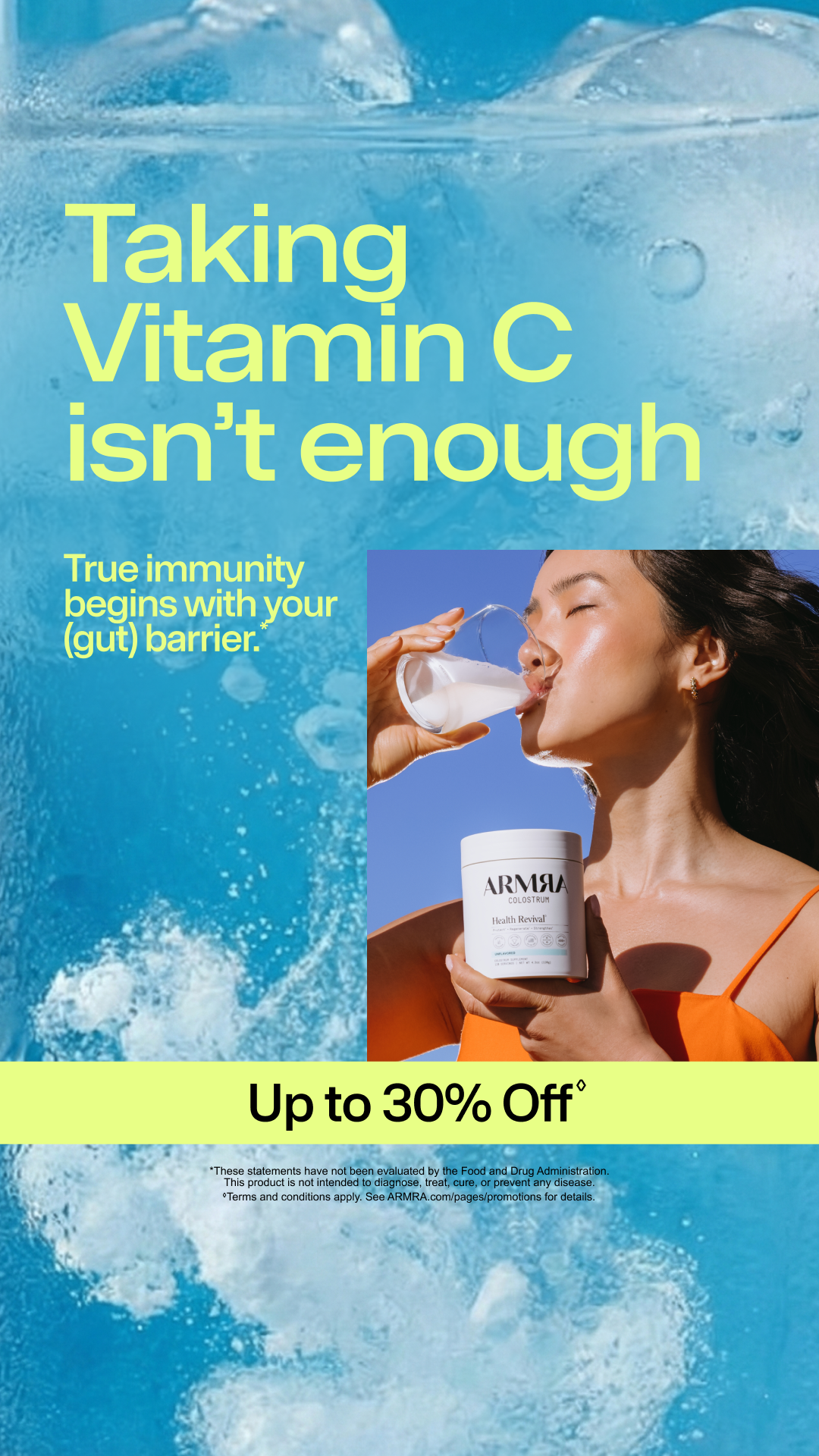 ARMRA Facebook ad