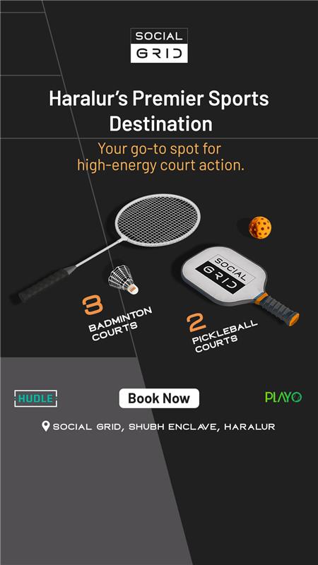 Social Grid Facebook ad: Step into nonstop action at Social Grid, Haralur…