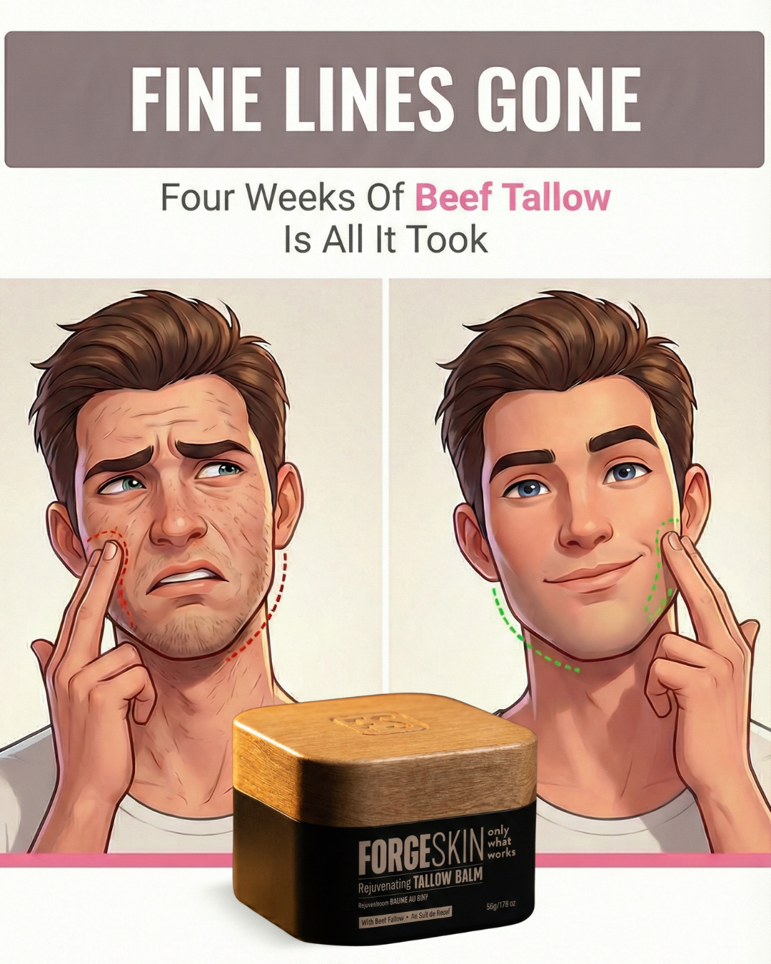 Real Men Real Stories Facebook ad: Get results or Your Money Back!