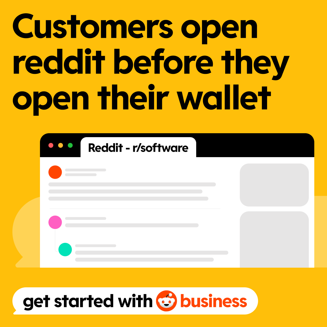 Reddit for Business Facebook ad