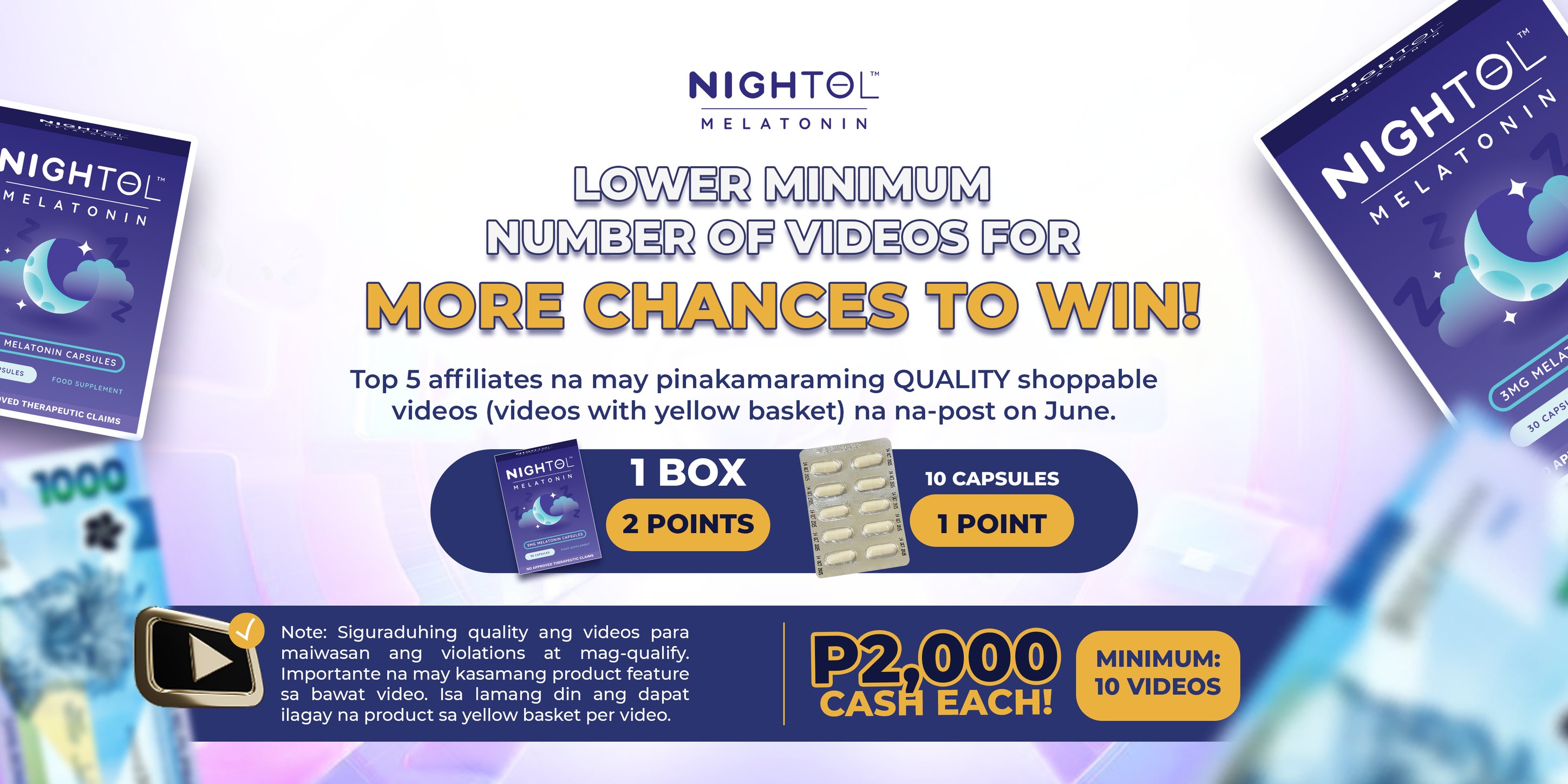 Nightol Melatonin Supplement Facebook ad