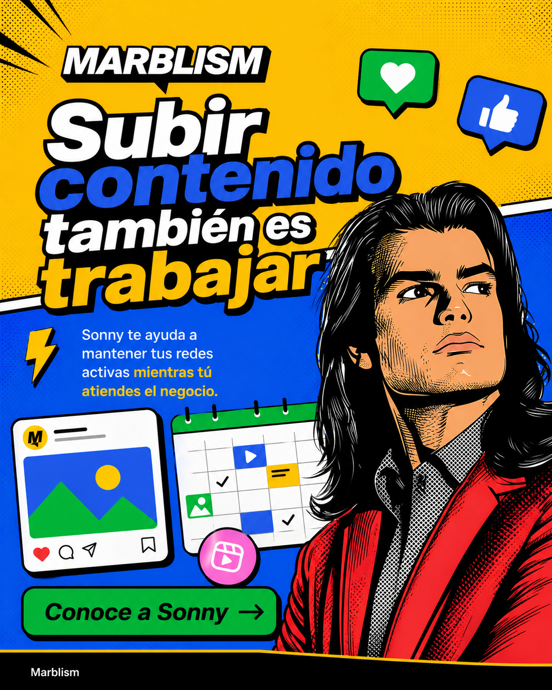 Marblism Facebook ad