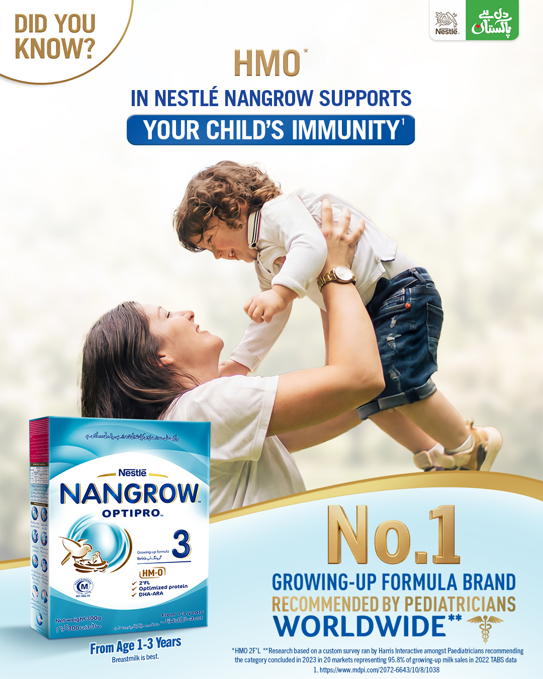Nestlé Nangrow 3 Facebook ad: Nourish your little one with confidence!