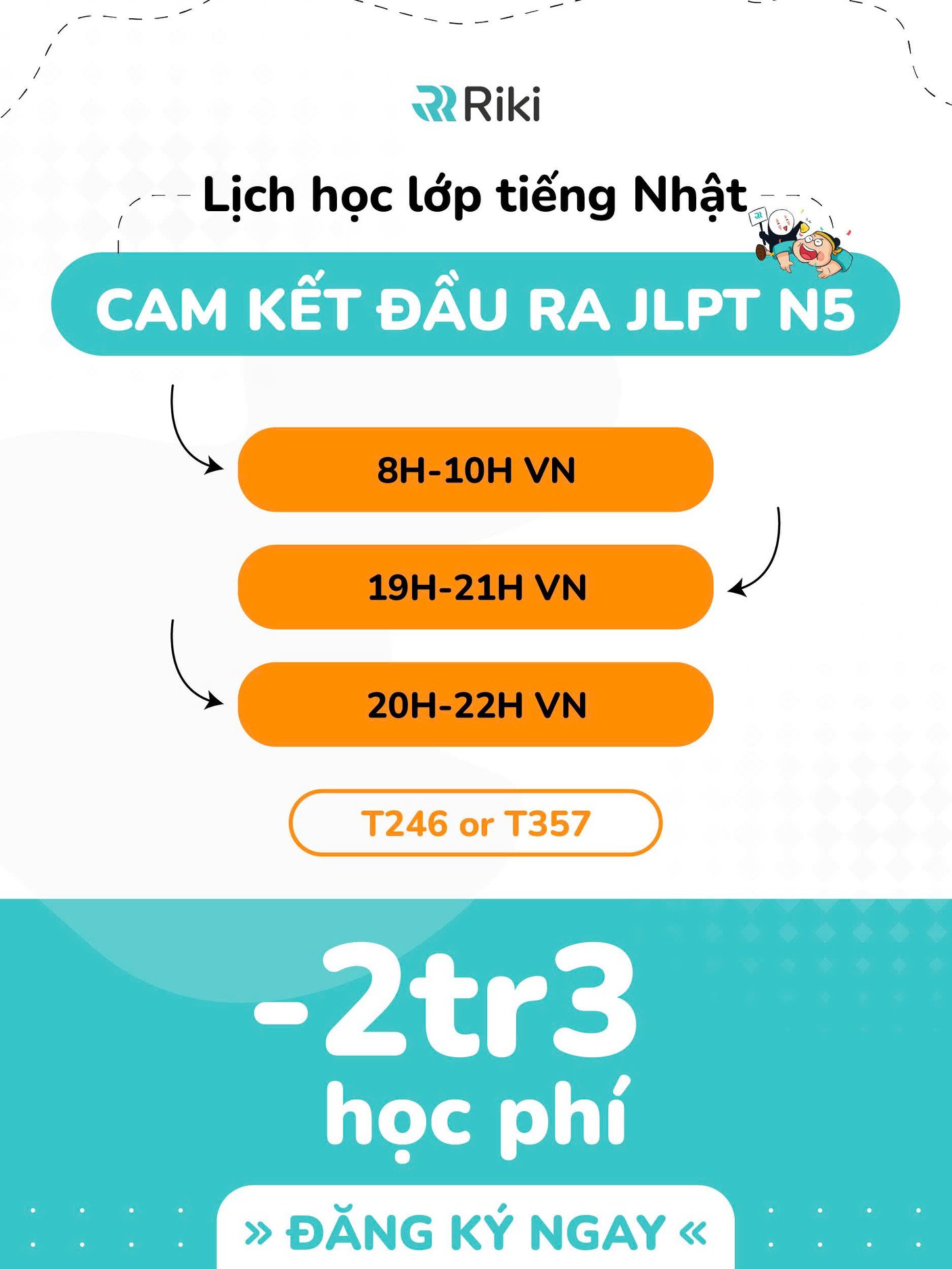 Riki Nihongo Facebook ad