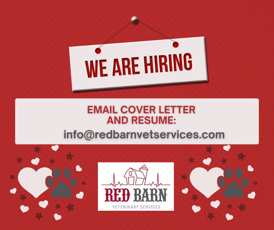 Red Barn Veterinary Services Facebook ad: We are hiring!