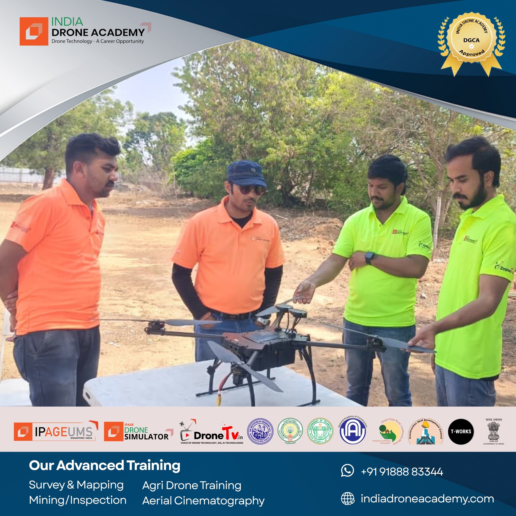 India Drone Academy Facebook ad from Apr 7, 2026