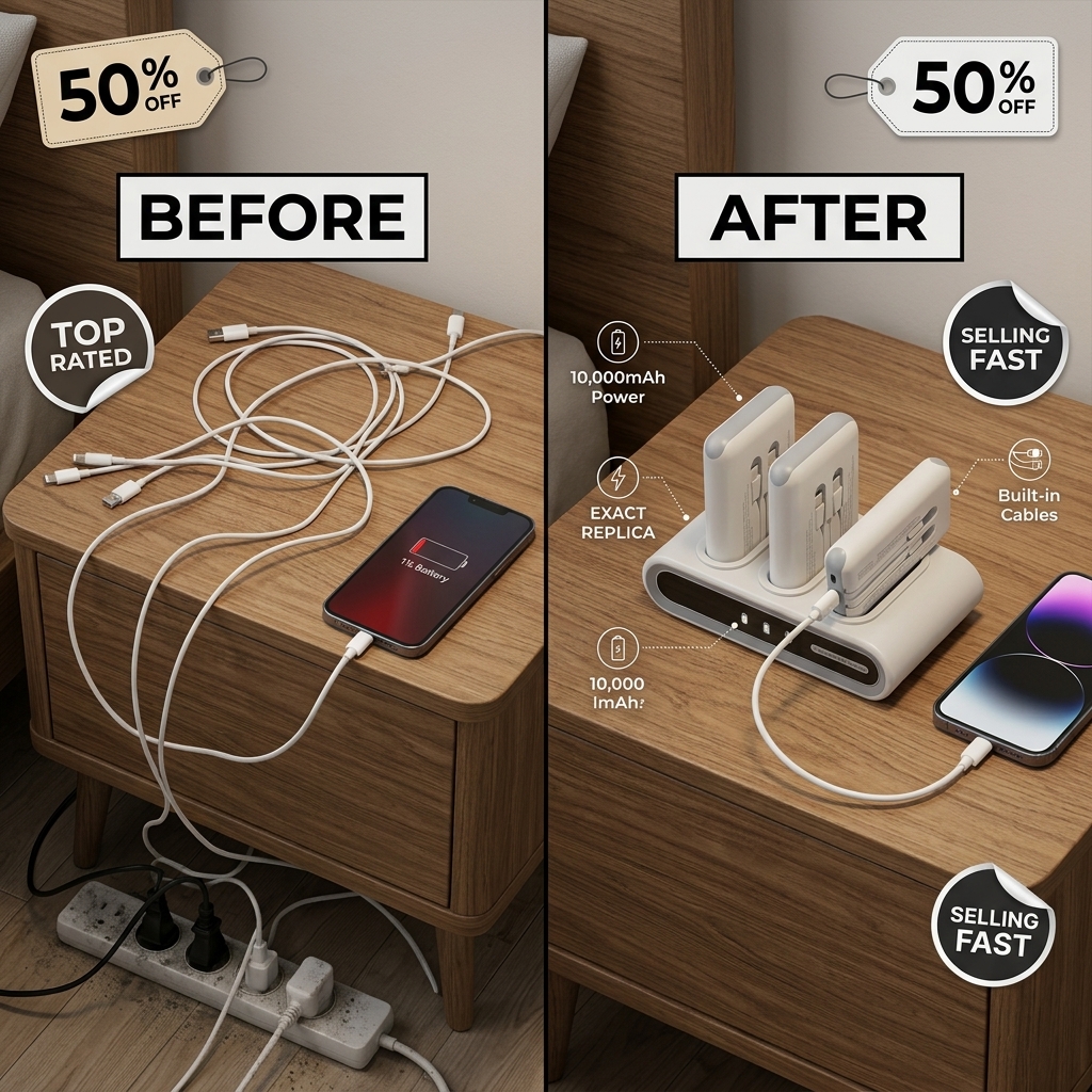 Kikinana Facebook ad: 3-Pack Power Bank Station